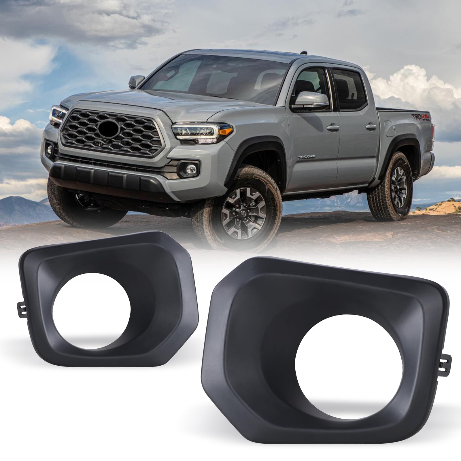 Amazon.com: AUTOWIKI Fog Light Bezels for Toyota Tacoma 2016-2023